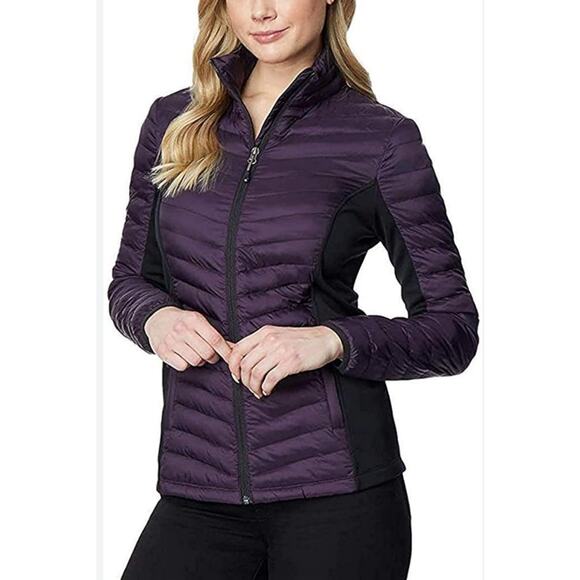 32 Degrees Heat Women Dark Blackberry Lightweight Packable Full Zip Jacket Small - Picture 1 of 13